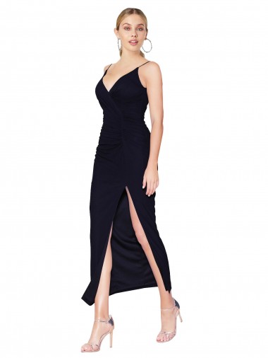 Wholesale Chiffon High Neck Spaghetti Straps Short Cocktail Dress / Prom Dress