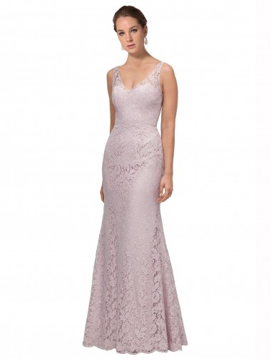 Wholesale Lace V-Neckline Long Full Length Prom Dress