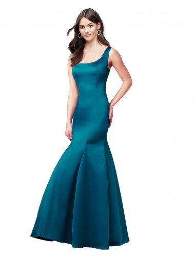 Wholesale Long Sleek Satin Prom Dress with U-Back