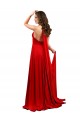 High Slit A-Line Halter Long Spandex Prom Dress Open Back