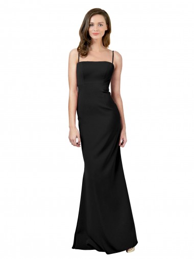 Wholesale Fit and Flare Slim Crepe Prom Dress with Cutout Back