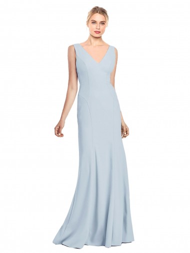 Wholesale Sleeveless Seamed Bodice Trumpet Prom Dress