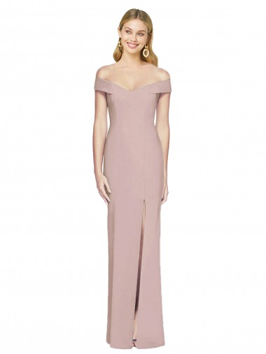 Wholesale Off the Shoulder Criss Cross Back Trumpet Prom Dress